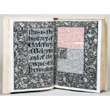 Kelmscott - History of Godefrey. One of six vellum copies.