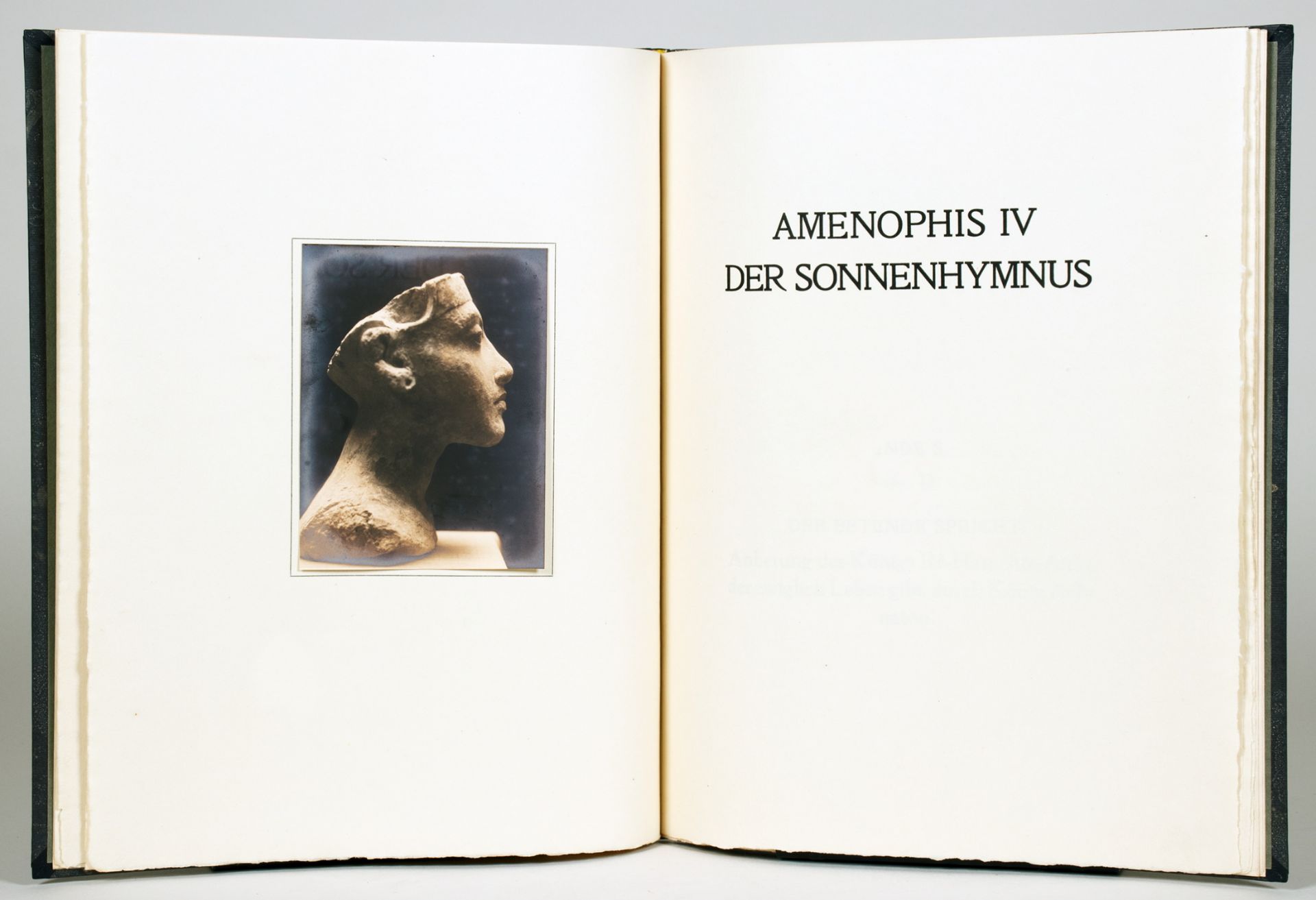 Einbände - Amenophis IV [Echnaton]. Der Sonnenhymnus. - Bild 2 aus 2