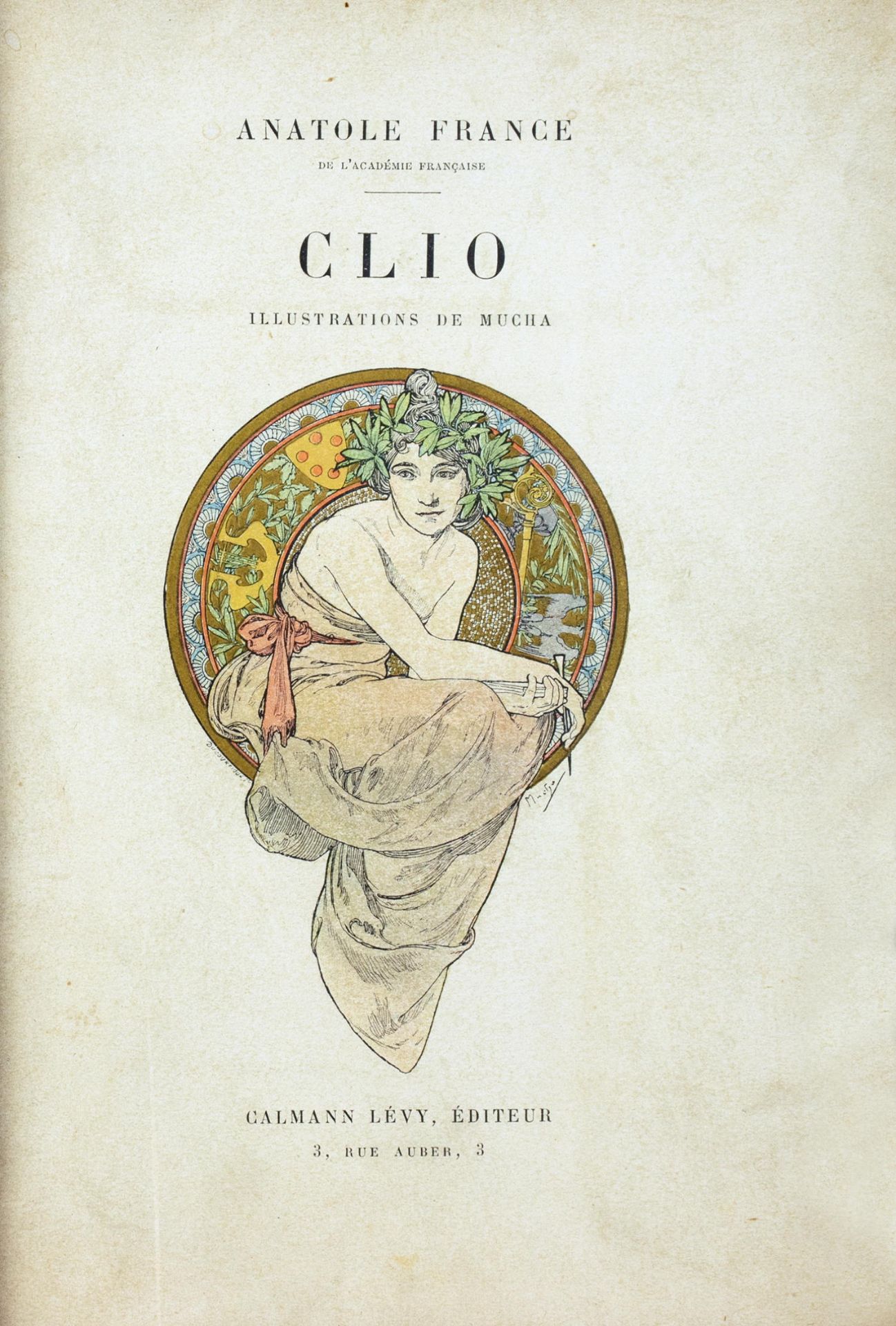 Alfons Mucha - Anatole France. Clio.