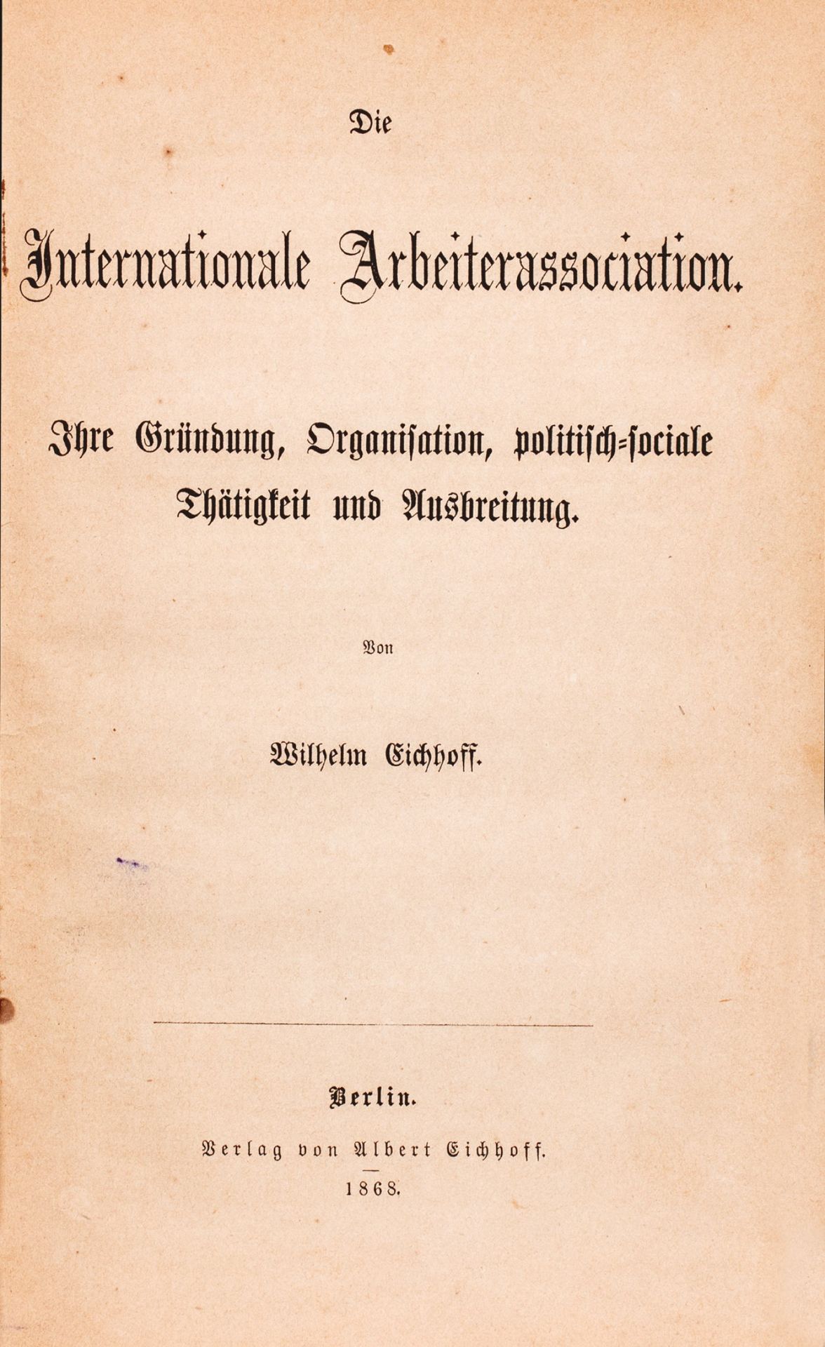 Deutsche Sozialdemokratie - Sammelband aus dem Gründungsjahr. - Image 4 of 4