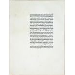 Cranach-Presse - Vergil. Eclogen. - Editions- und Druckvermerk sowie Inhaltsverzeichnis.