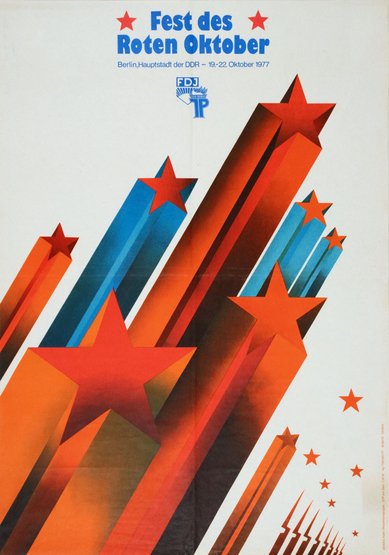 Plakate - DDR-Propagandaplakate. - Parteitage und Kongresse. - Image 8 of 8