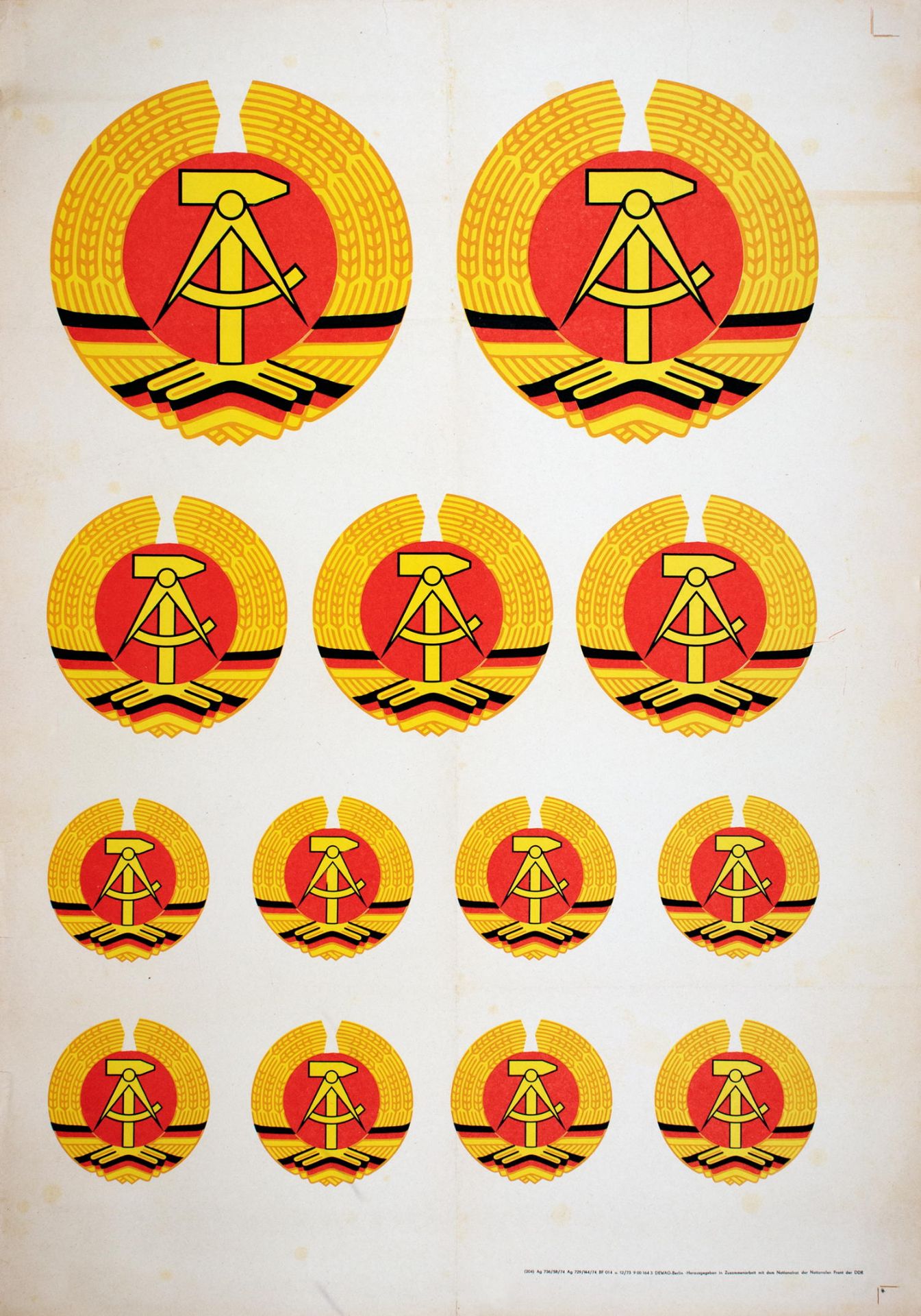 Plakate - DDR-Propagandaplakate. - UdSSR-Plakate. - Image 12 of 16