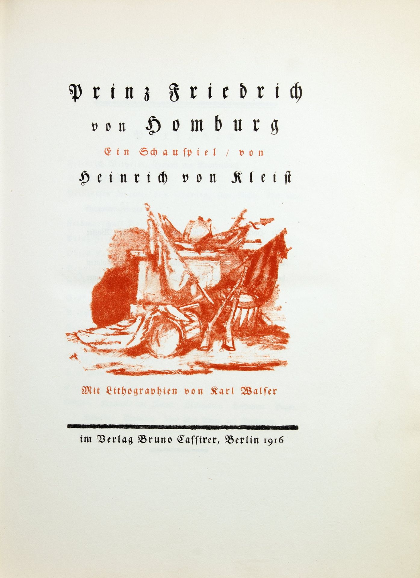 Karl Walser - Heinrich von Kleist. Prinz Friedrich von Homburg. - Image 3 of 3