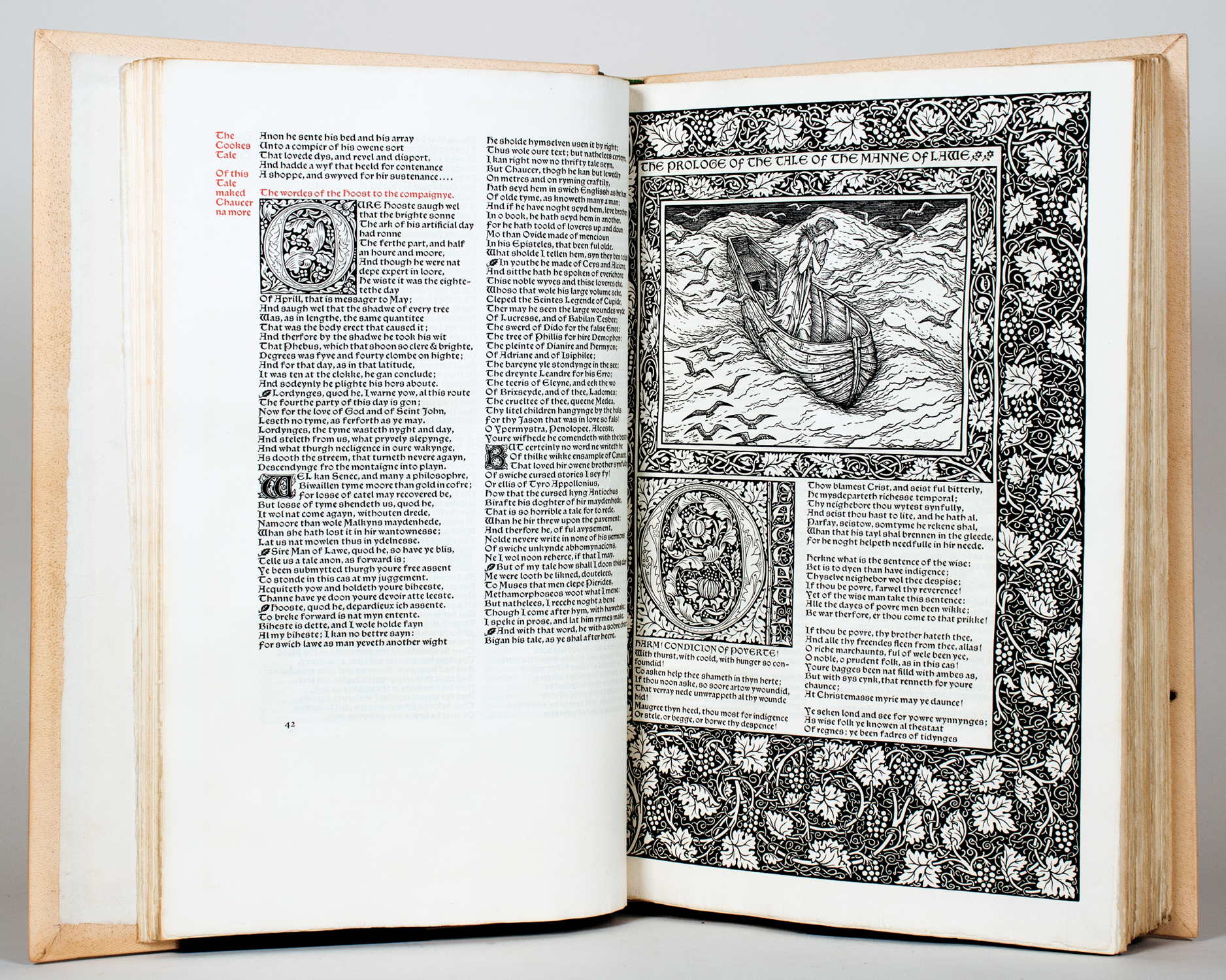 Kelmscott - Chaucer. The Works. 1896 - Image 6 of 7