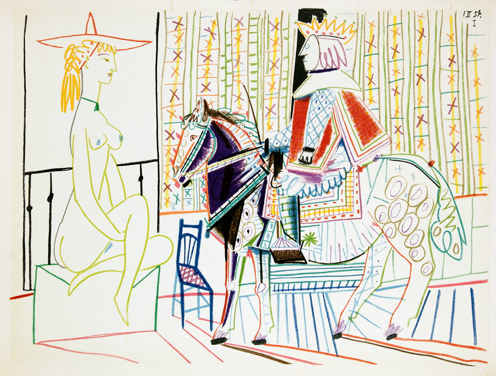 Pablo Picasso. Suite de 180 dessins. - Image 4 of 4