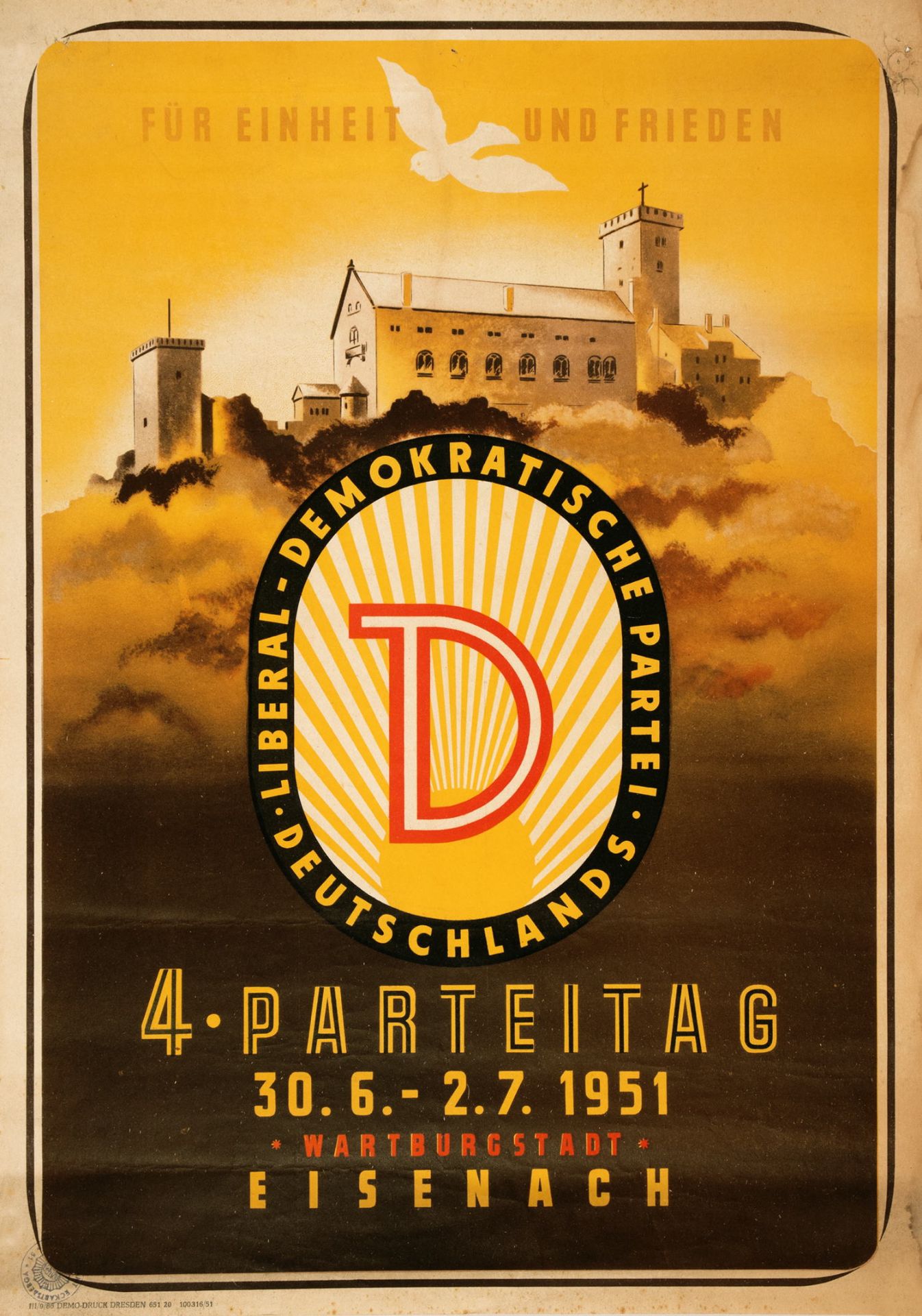 Plakate - DDR-Propagandaplakate. - Parteitage und Kongresse. - Image 4 of 8