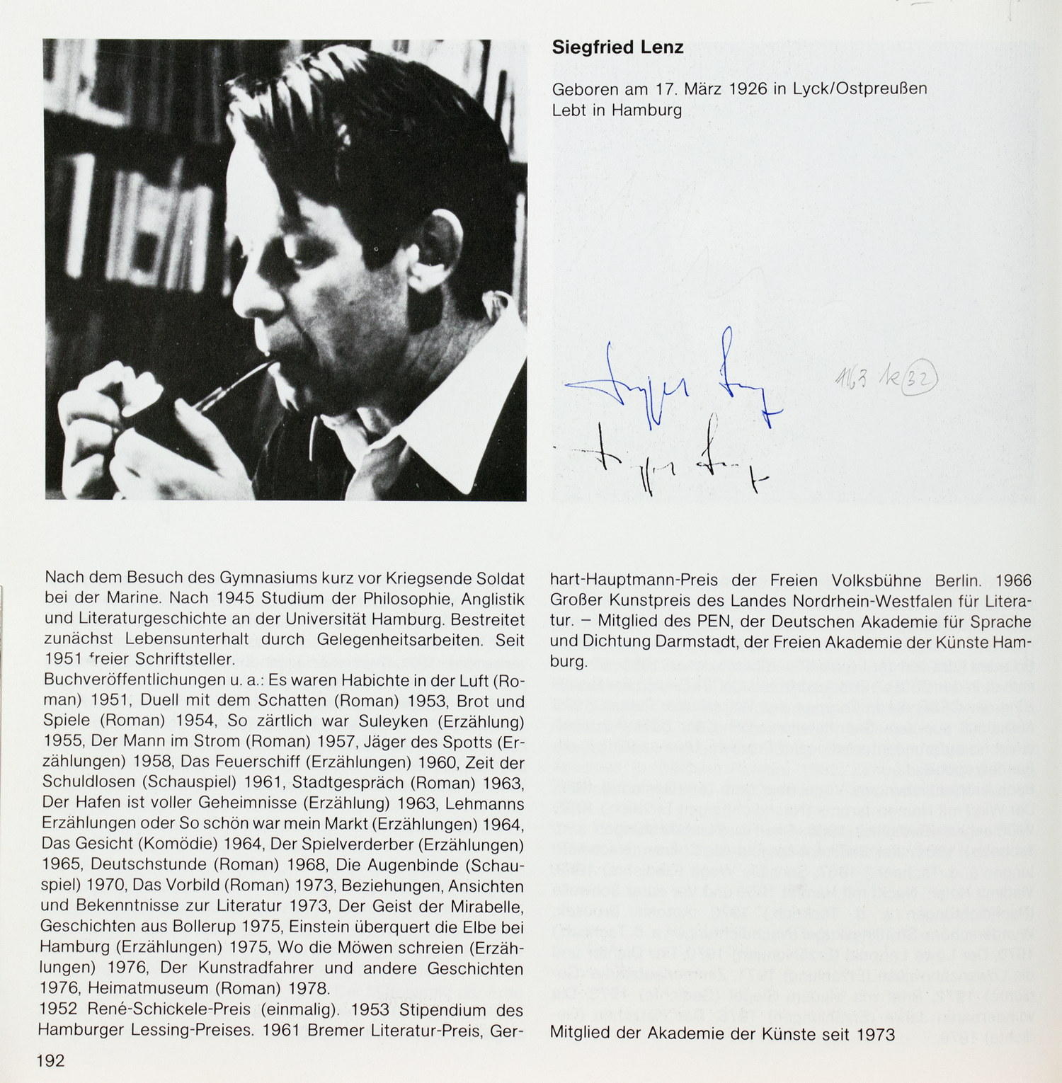 Fotobücher mit Signaturen der Porträtierten - Akademie der Künste. 1970-1979. Band 1. Die Mitglieder - Bild 11 aus 11