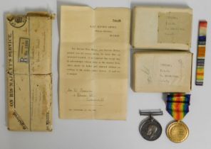 A WW1 medal set awarded to W. ROSSITER RAF 218540