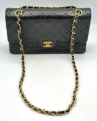 In original condition, Chanel black double flap la