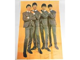 A large 1960's Beatles poster 'Litho In USA', bear