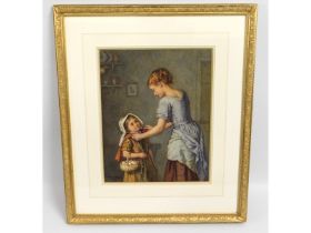 Agnes Rose Bouvier Nicholl (1842-1892), a framed w