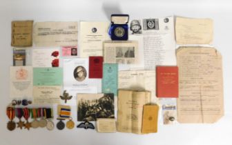 A WW2 six medal set including Efficiency Medal & D