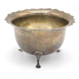 A 1916 London silver footed bowl by Horace Woodwar