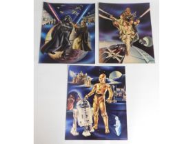 Three 1978 Star Wars promotional posters, each 586