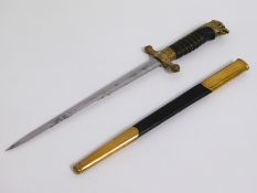 A WW2 Italian ceremonial dagger with Eagles head &