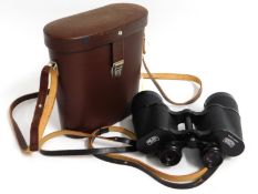 A cased pair of Carl Zeiss Jena Jenoptem 10x50 bin