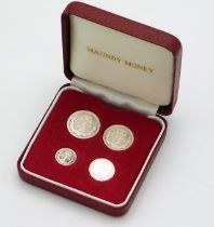 A 1936 Edward VIII silver Maundy Money set