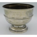 A 1923 Birmingham silver bowl by Zimmerman & Co. i