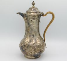 A 1761 George III London silver coffee pot by Thom