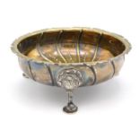 An 1871 Victorian London footed silver bonbon dish