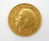 A 1911 George V half gold sovereign