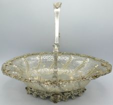 A substantial c.1765 Georgian London silver basket