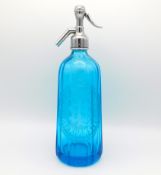 An H. Lee & Sons, Berkhamsted soda syphon in blue,