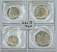 A 1740 George II silver Maundy Money