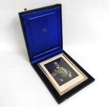 A very rare, cased 0.835 silver framed, 1936 photo