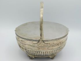 An 1808 George III London silver double tea caddy