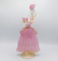 Mid 20thC. Murano glass figure 'The Noble Lady', t