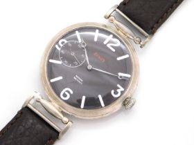 A Zenith 'Marine Military' wristwatch with white m