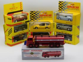 A quantity of boxed diecast car & modern boxed Din