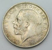 A 1916 George V silver florin, good quality grade