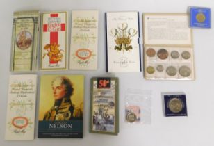 A quantity of various commemorative coins & coin s