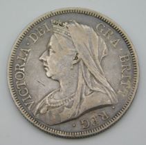 An 1893 Victoria silver half crown