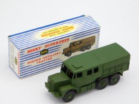 A boxed Dinky Supertoys 689 Medium Artillery Tract