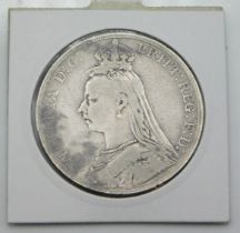 An 1899 Victoria silver crown