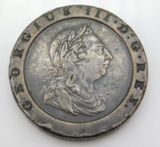 A George III 1797 two pence piece