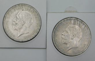 Two 1935 George V crowns