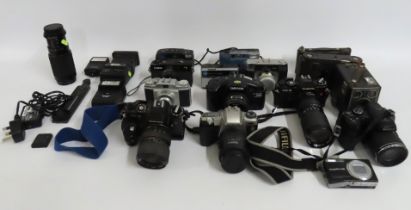 A quantity of mixed cameras & small quantity of ac