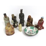 A selection of Chinese & Tibetan figures including