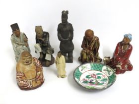 A selection of Chinese & Tibetan figures including