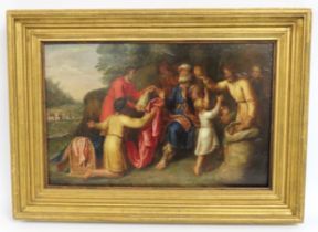 In the style of Pieter Lastman - Dutch (1583-1633), oil on panel, depicting Josephs brothers returni
