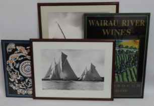 Two Beken of Cowes yachting prints twinned with ot
