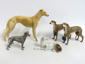 A selection of sight hound models including heavy