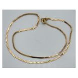 A 9ct gold chain, 370mm long, 2.7g