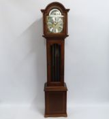 A mahogany cased grandmother clock by Richard Broa