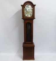 A mahogany cased grandmother clock by Richard Broa